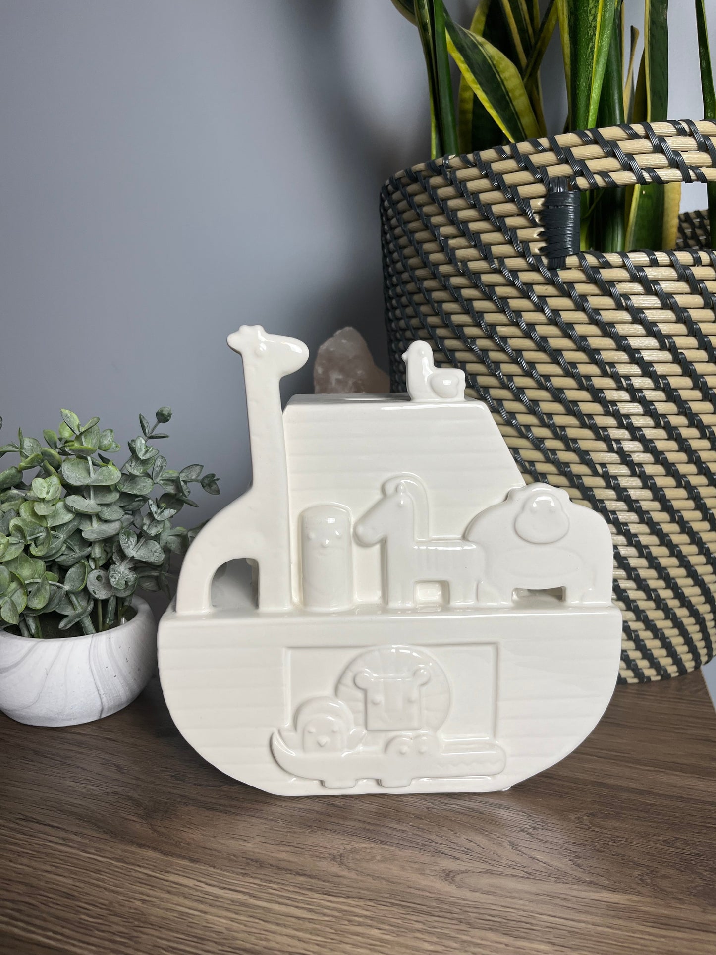 Seller #213 Brand New! Noah’s Ark Piggy Bank