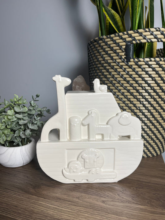 Seller #213 Brand New! Noah’s Ark Piggy Bank