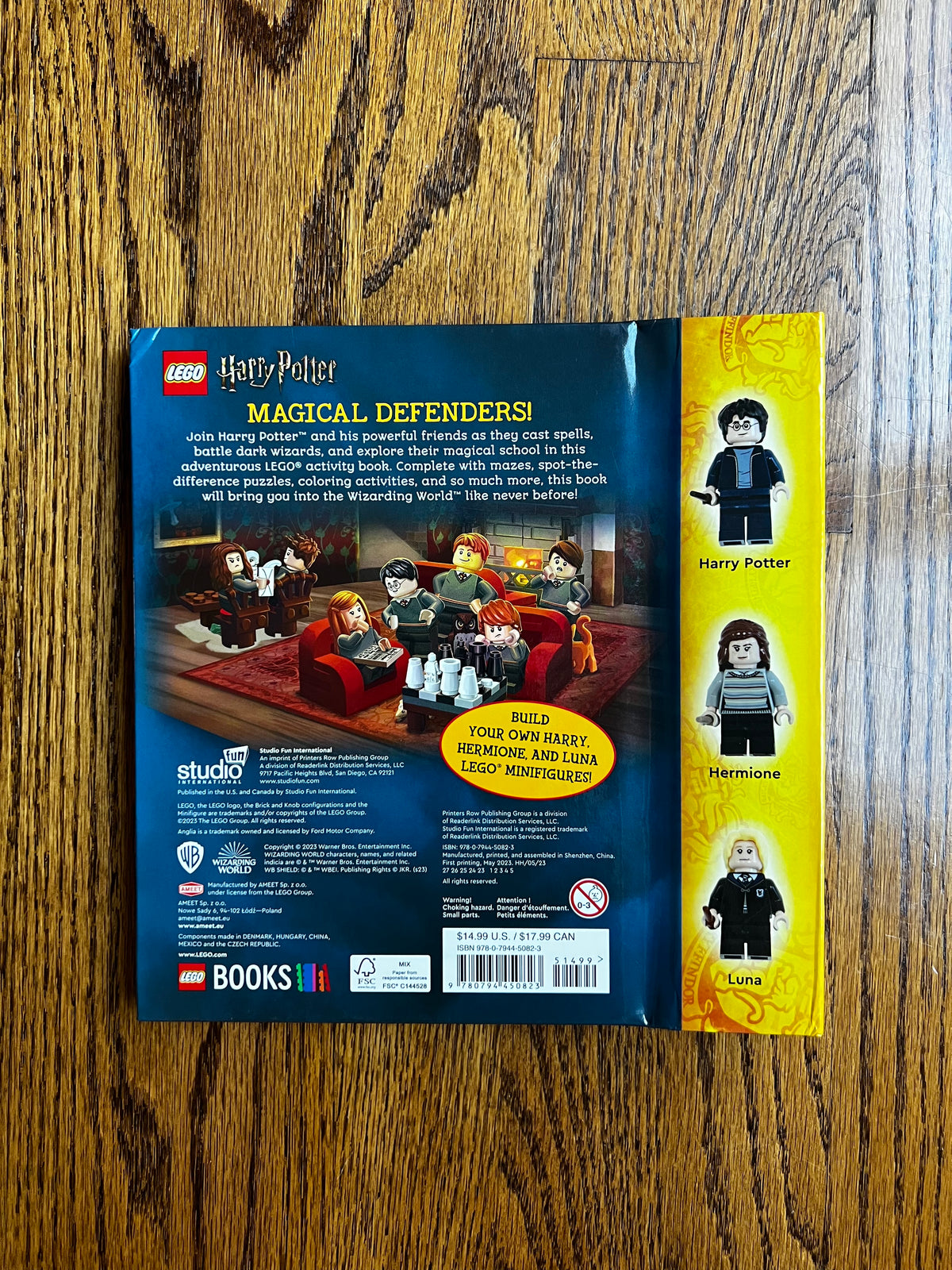 Seller #115 - Harry Potter Lego Magical Defenders Activity Book, VGUC
