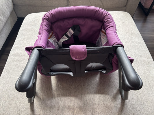 #138 - Inglesina Purple Fast Table Chair GUC