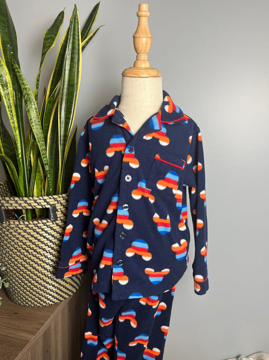 Seller #213 4T Disney Mickey Fleece Pajamas EUC