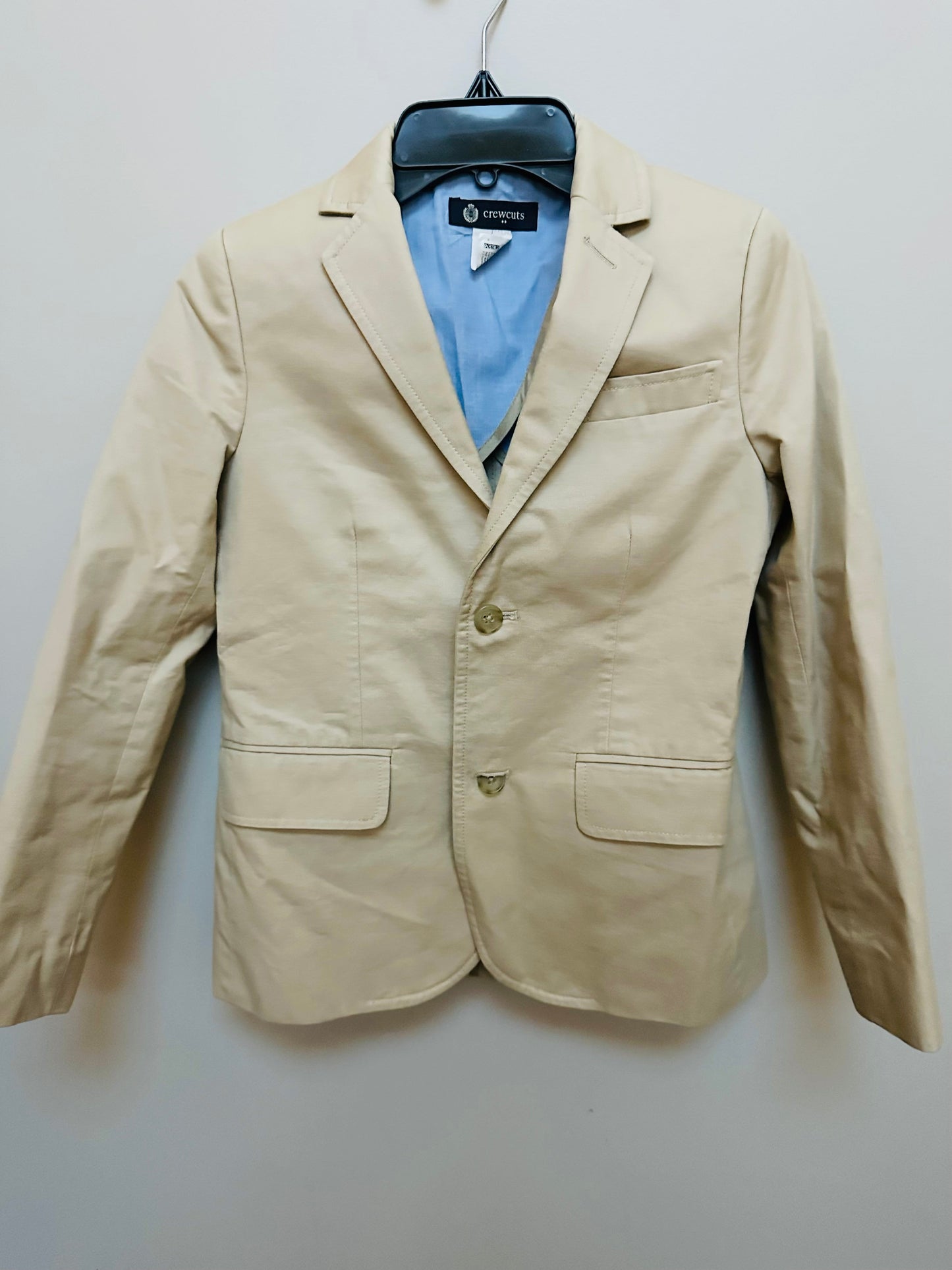 #130 Sz 8 Boys CrewCuts Blazer Sports Coat Khaki Retail $98