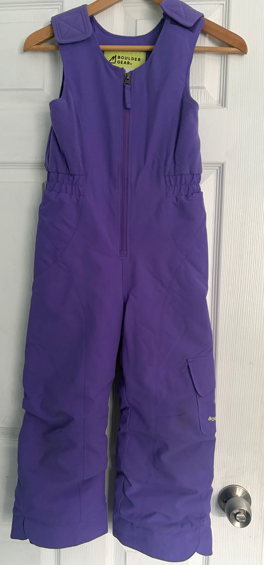 Seller #91 unisex size 6 Boulder Gear "Hailey" bib snow pants VGUC