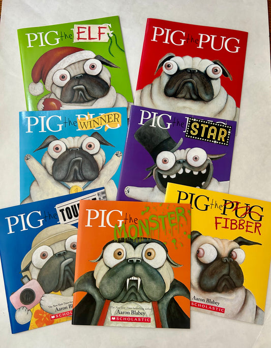 #6 Set of PIG the PUG books