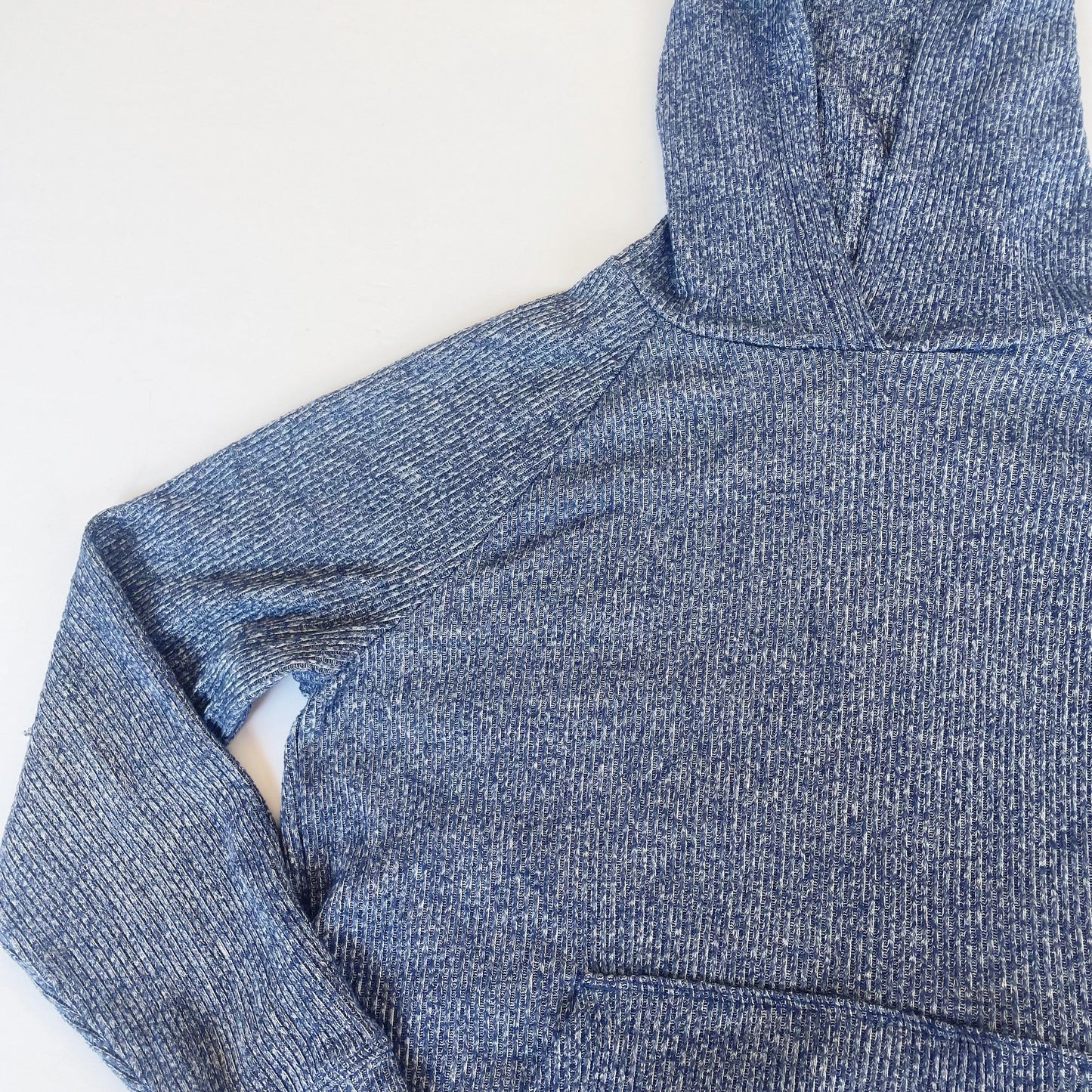 #118 | Size L / 12 | Athleta Girl Girls Blue Ribbed Hoodie
