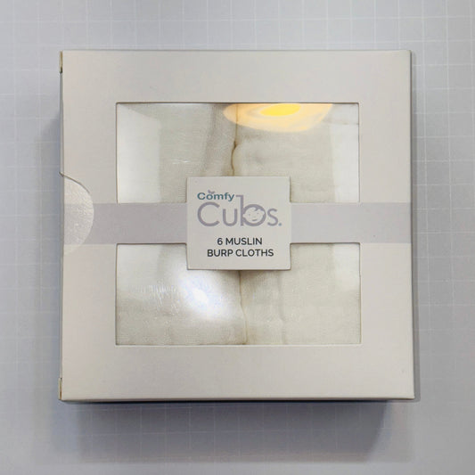 Seller 189 Comfy Cubs 6 Muslin Burp Cloths NEW