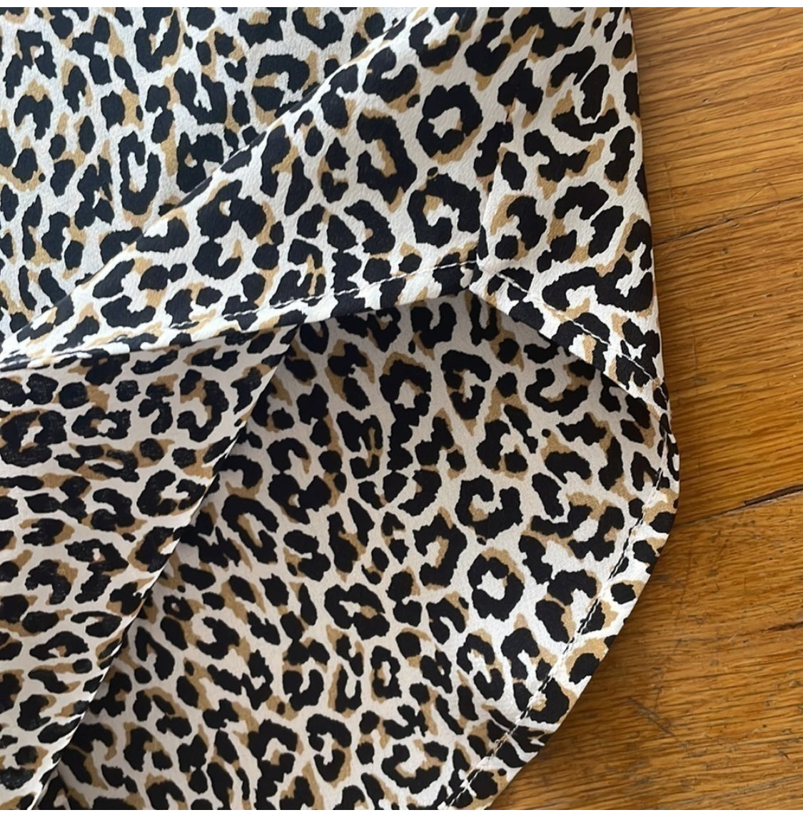 #116 J. Crew 100 % Silk Button Up in Cheetah Size 2