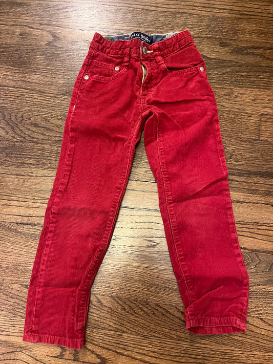 #67 Boden Red Velvet Pants 8Y