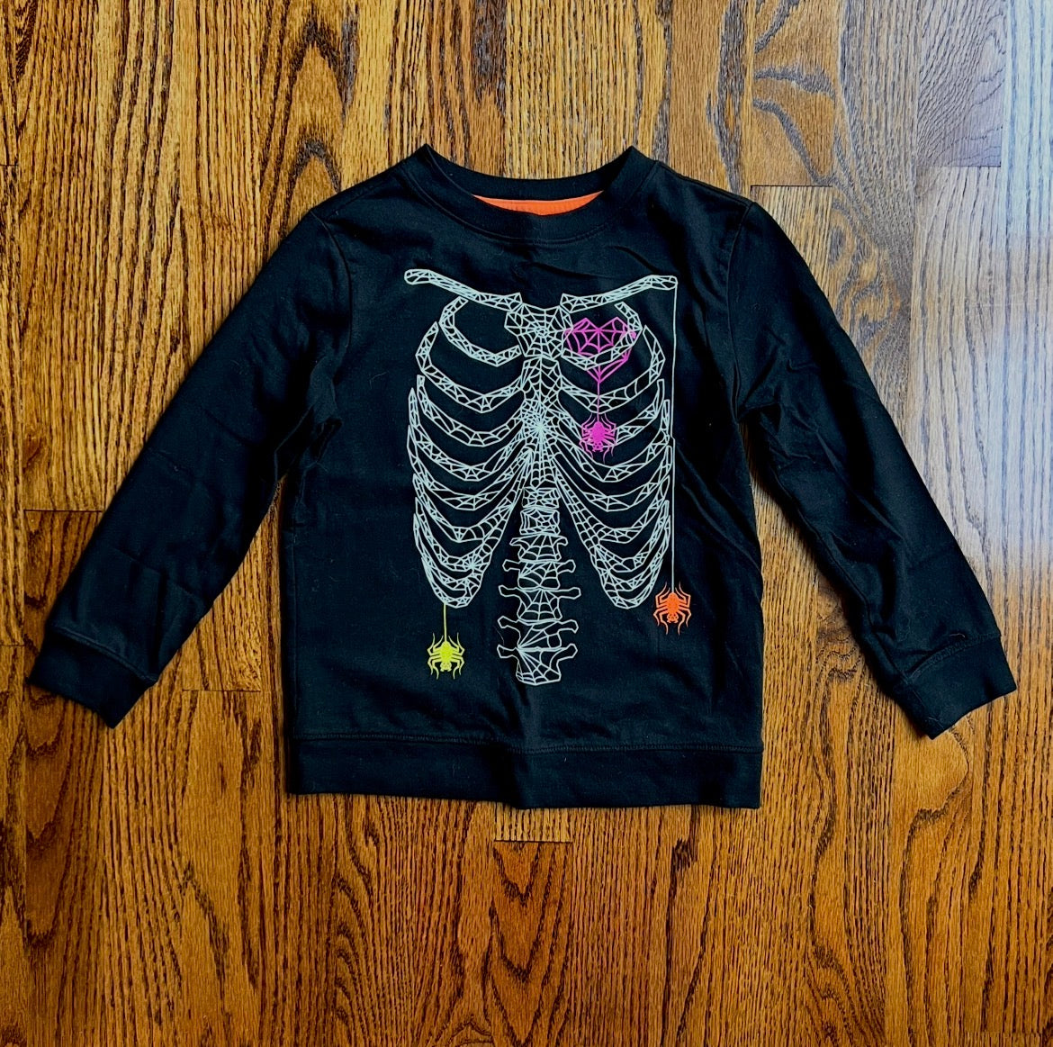 Seller #115 - Cat & Jack Boys XS (4/5) Black Long Sleeve Halloween Shirt, EUC