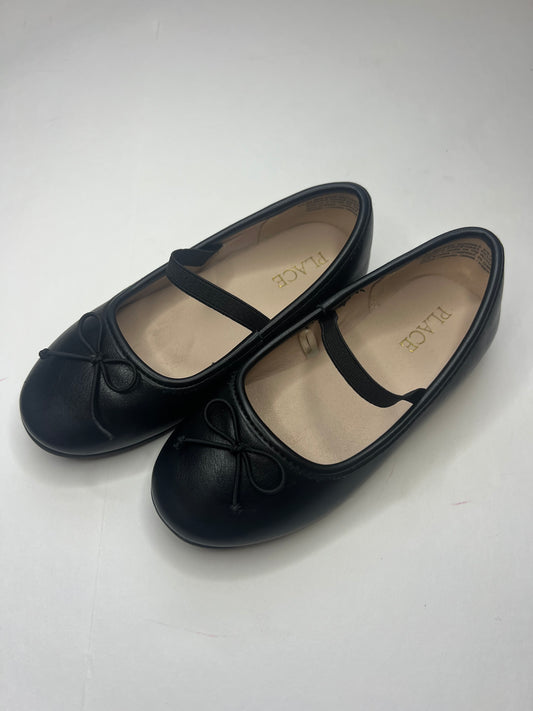 #180 Place girls size 10c black ballet flats