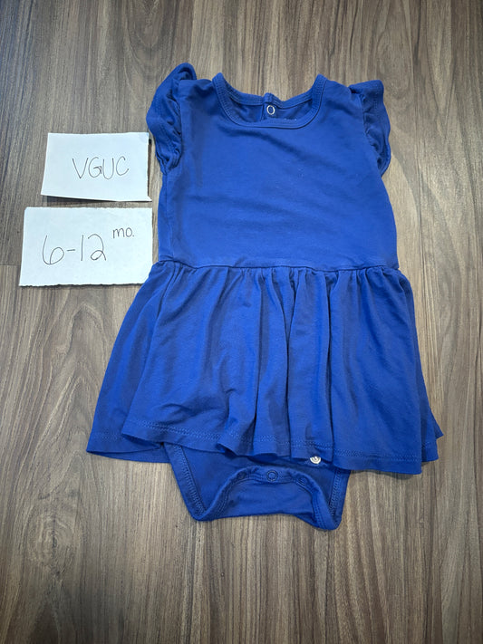 #138 - 6-12 Mo - VGUC Kyte Baby - Purple SS Bodysuit Twirl - PU 45236