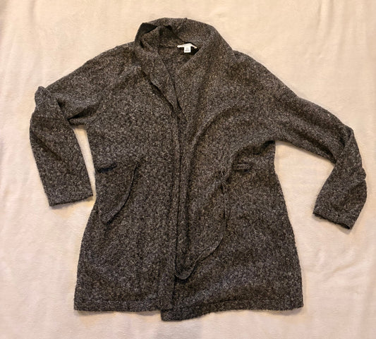 #102 - Motherhood Maternity size L black/gray cardigan