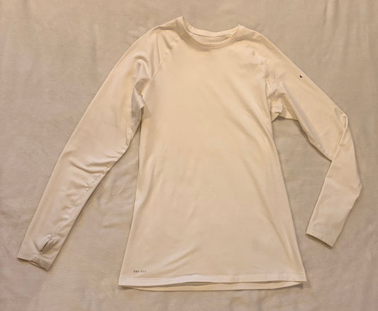 #102 - Nike size XL white Dri-Fit Pro Combat lined undershirt