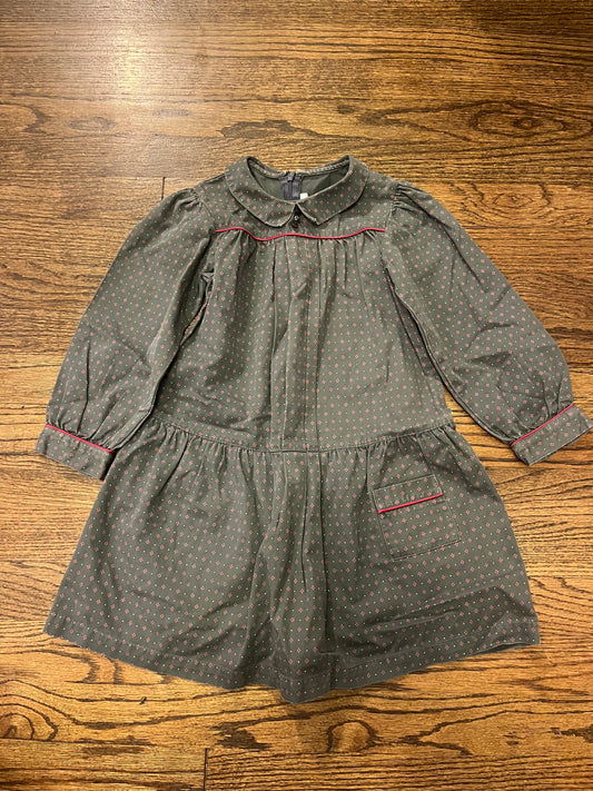 #67 Jacadi Paris Gray and Pink Dress 5Y