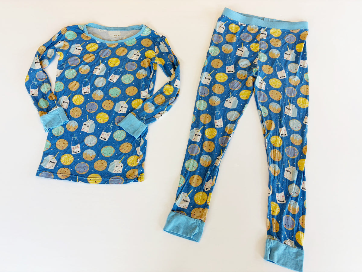 #96 | Size 9/10 | Little Sleepies Boys Milk and Cookie Pajamas