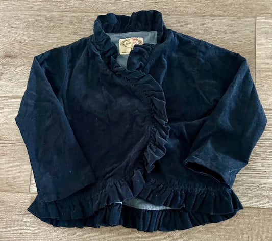 #71 Joyfolie 3t Ruffle-Trim, Jersey-Knit Lined Jacket