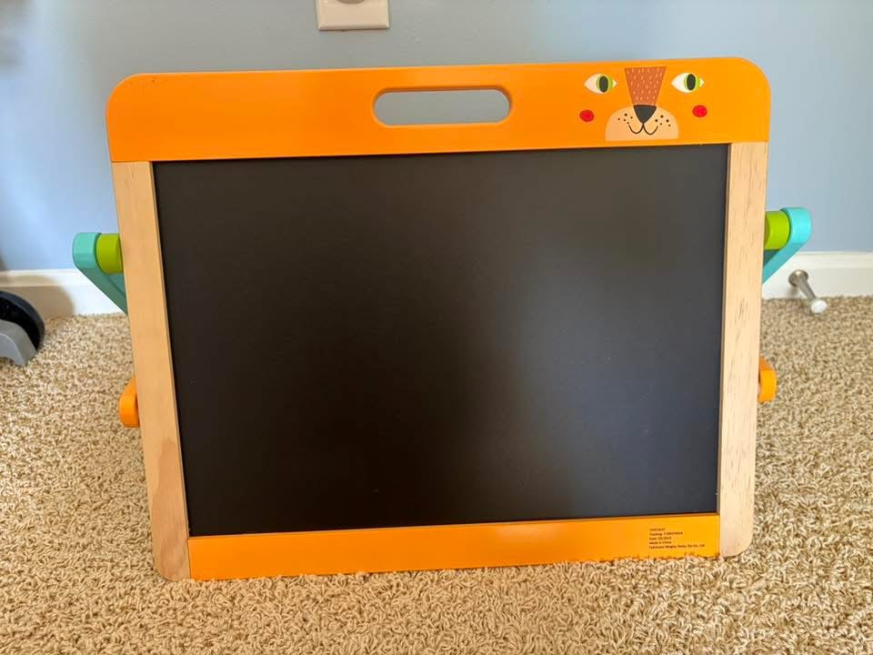 #133 **REDUCED** Tabletop Magnetic Whiteboard/Chalk Board with 4 Magnets