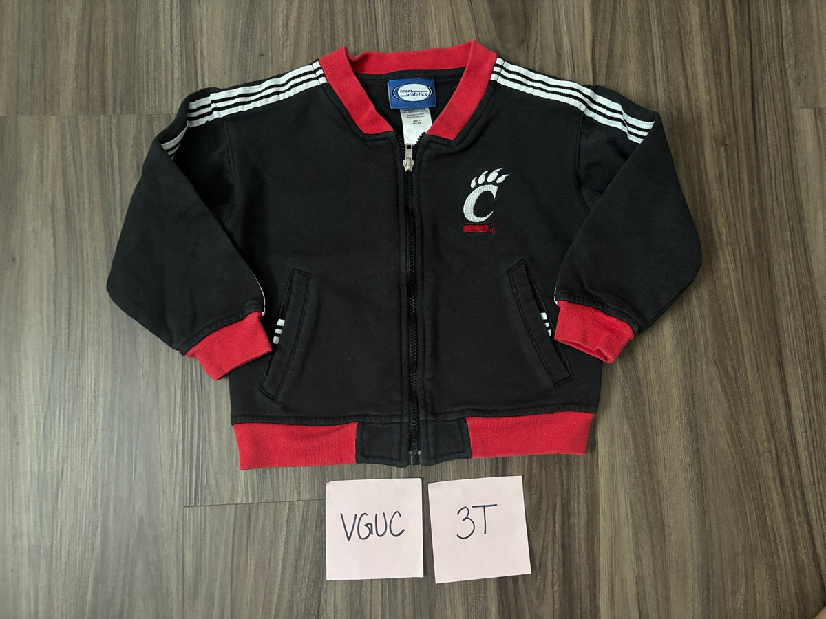 #138 - 3T VGUC UC Bearcats Zip UP Sweatshirt