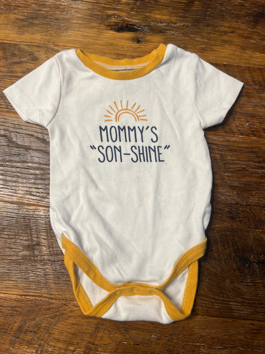 #67 Baby Essentials Boy's "Mommy's SON-Shine" Onesie - Size 9M