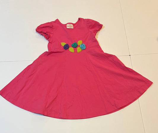 #180 Girl 100 US 4 Hanna Pink Flower Twirl dress