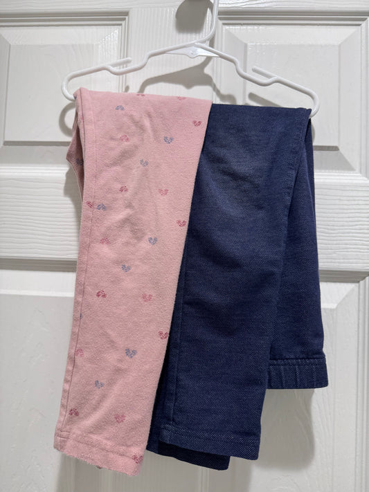#53 girl carters leggings - bundle size M (8)