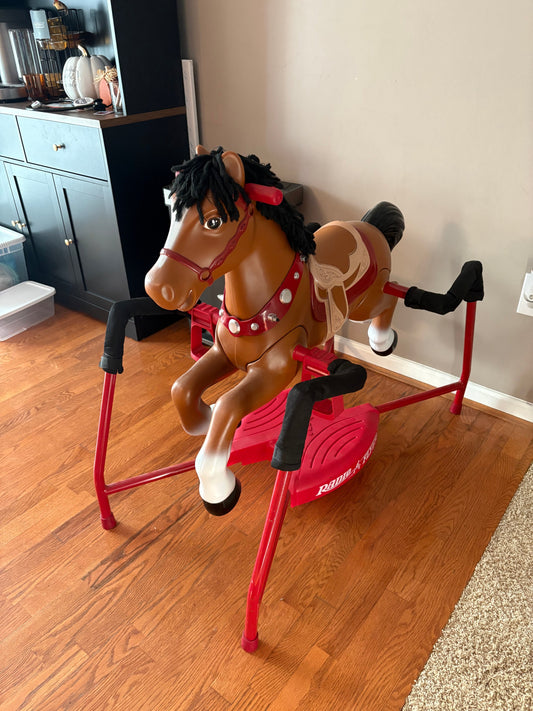 #133 Radio Flyer Riding Horse PICKUP IN EDGEWOOD ONLY