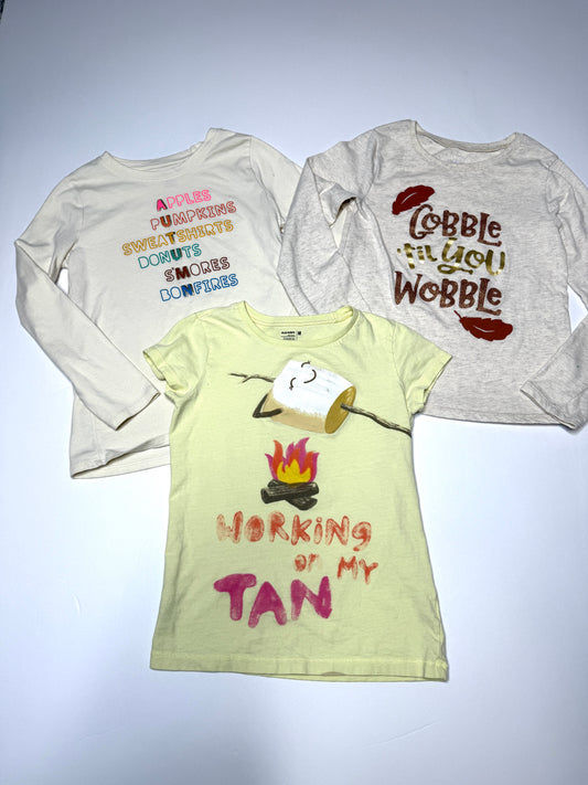 Seller 89 Girls Fall Theme Tee Bundle - all fit like a 6