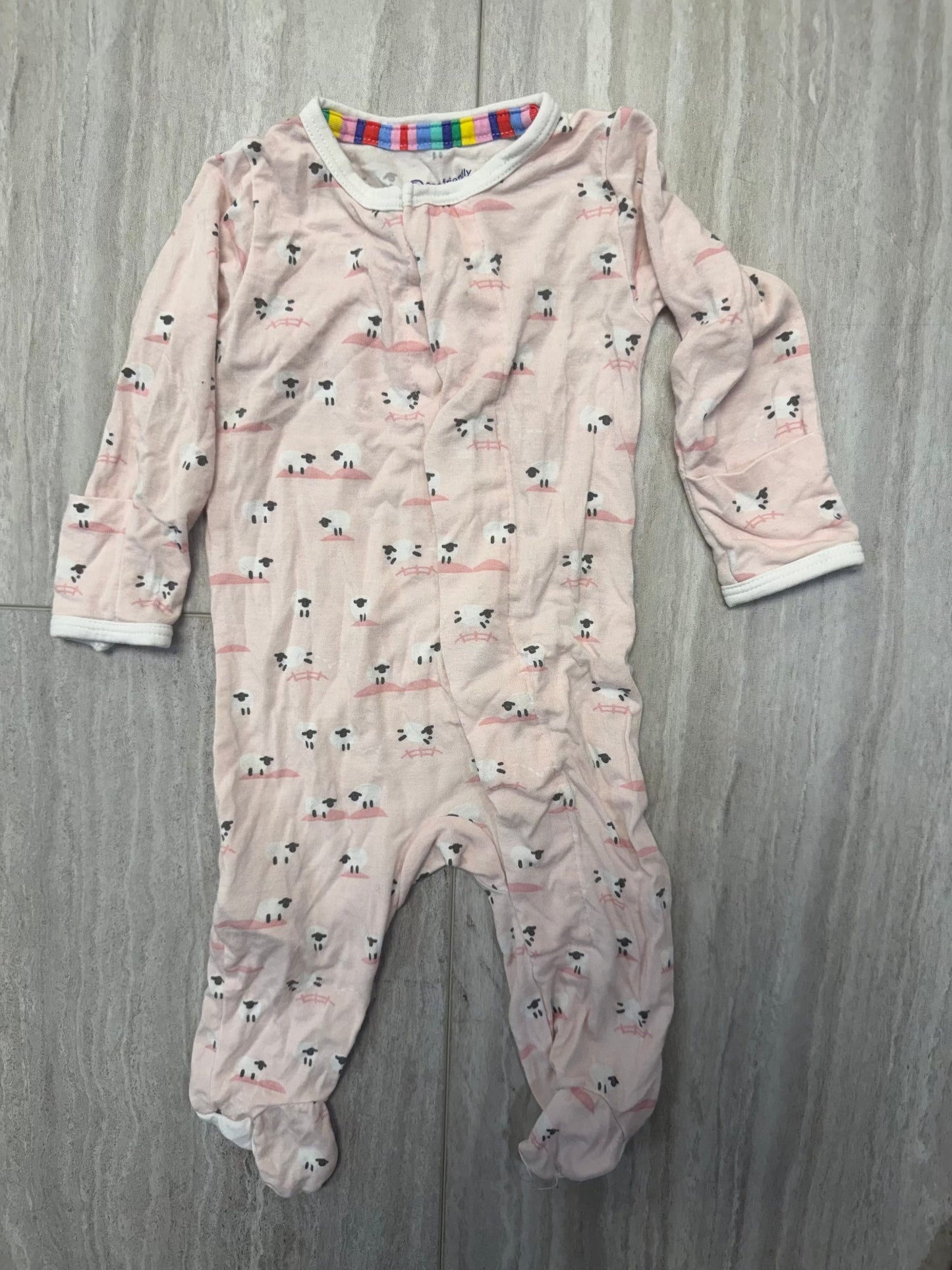 #110 Magnetic Me Baby Girl Modal Footsie Coverall Size Newborn