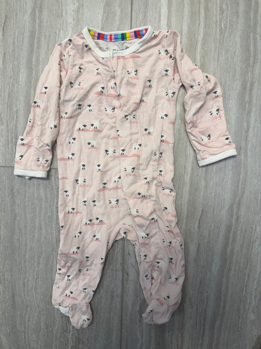 #110 Magnetic Me Baby Girl Modal Footsie Coverall Size Newborn