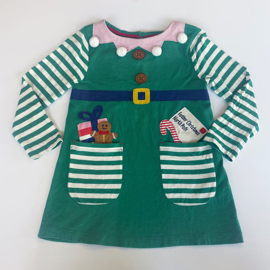 #118 | Size 4-5y | Mini Boden Girls Christmas Elf Tunic Dress