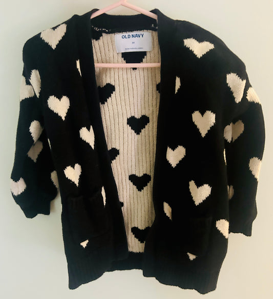 #15 Old Navy 3t Hearts Cardigan
