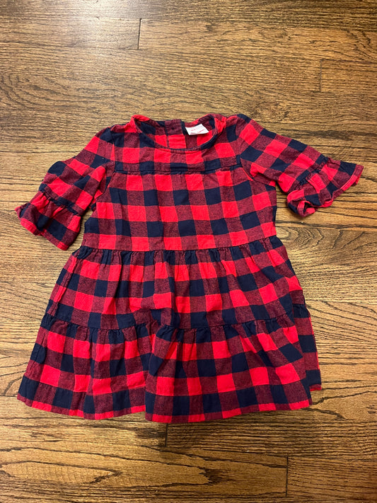 #67 Hanna Andersson 3T plaid flannel dress