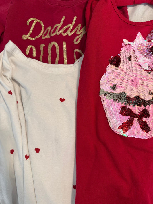 #53 girl bundle - 3 long sleeve tops size M(8)