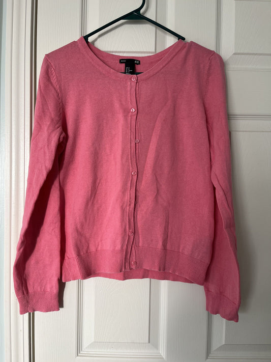 #124 H&M Pink Cardigan Women's Size M