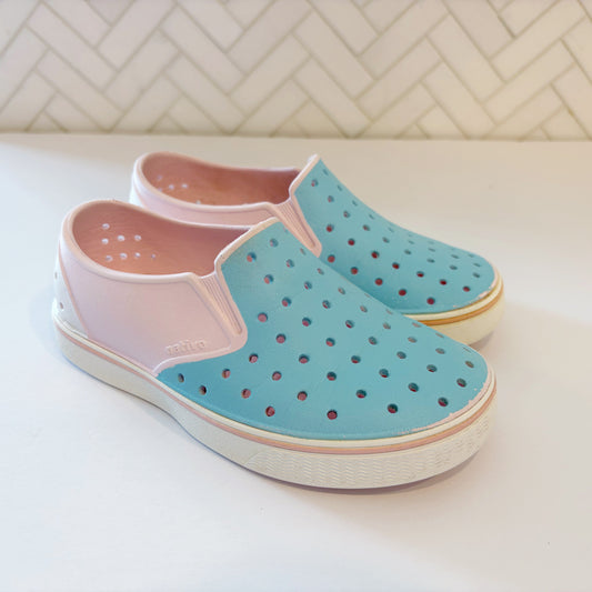 #96 | Size 12 | Native Girls Pink and Blue Shoes