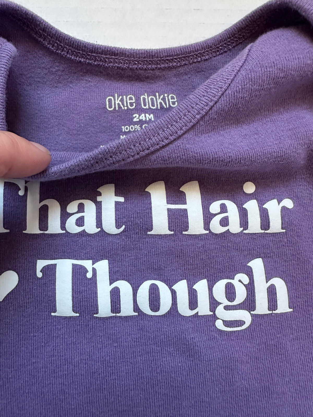 #146 Okie Dokie “That Hair Though” Bodysuit Girls 24M