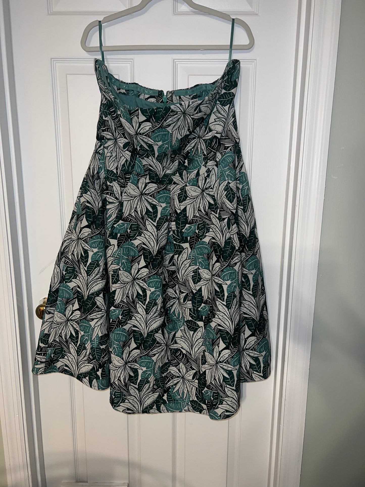 #67 Eva Mendes Women's Strapless Floral Print Dress - Size XXL