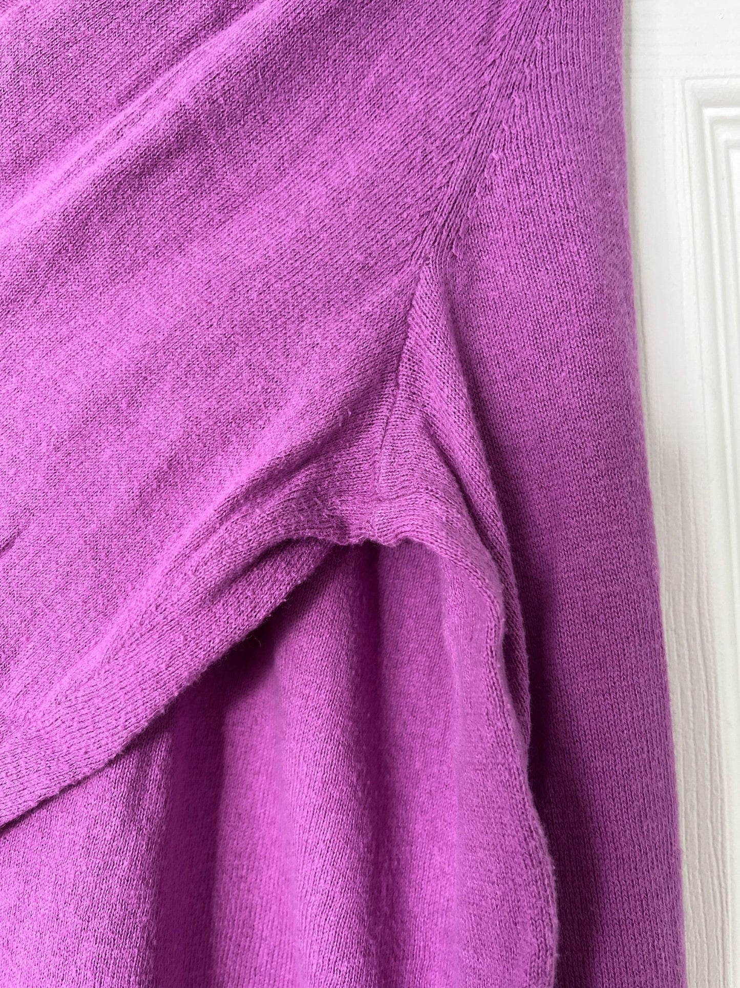 #124 Ann Taylor Purple Cardigan Women's Size L