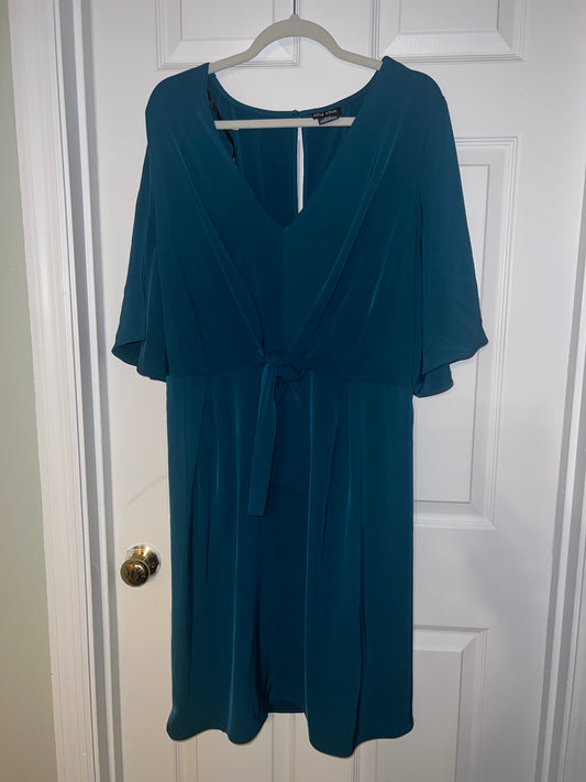 #67 City Chic Women's Dark Teal Dress - Size 18