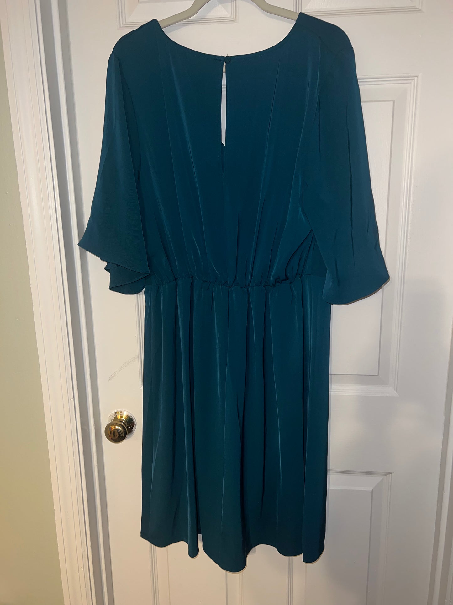#67 City Chic Women's Dark Teal Dress - Size 18