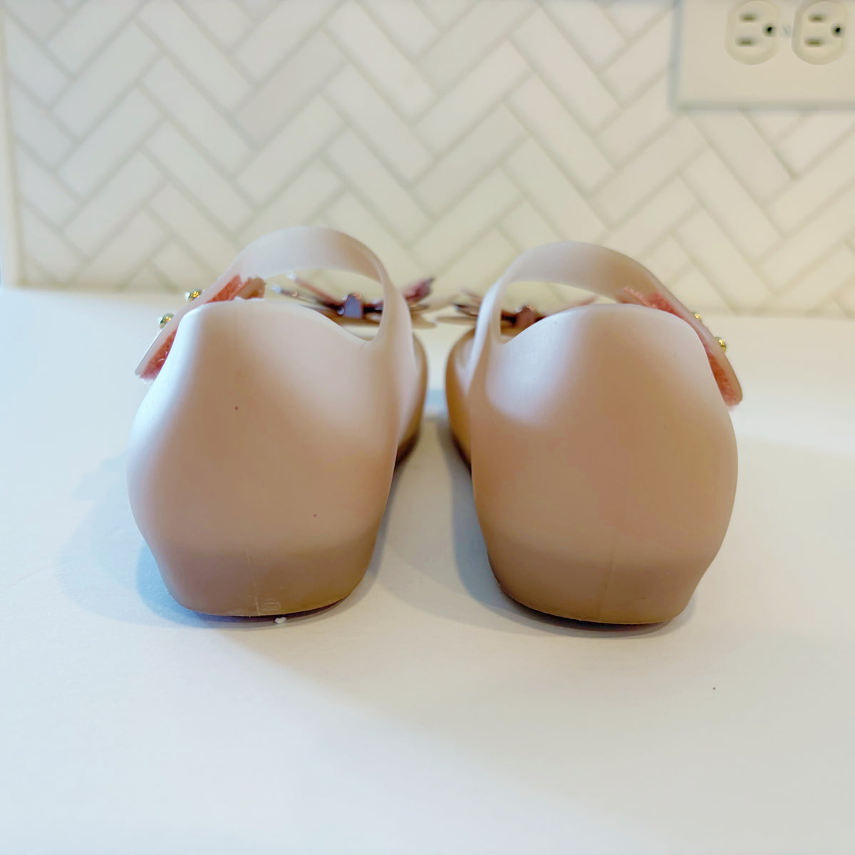 #96 | Size 11 | Mini Melissa Girls Pink Butterfly Shoes