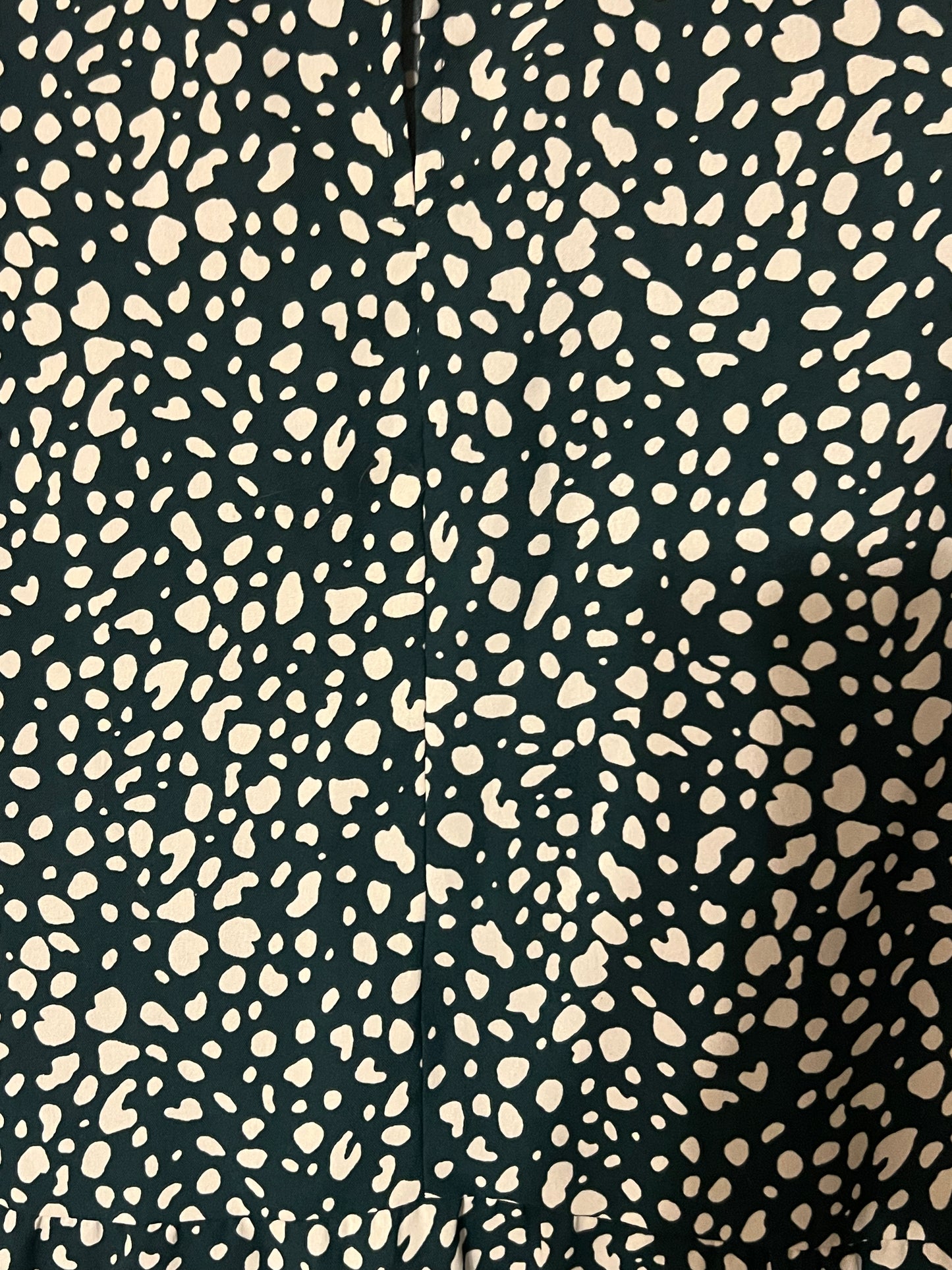 #67 Amazon Angashion Women's `Dark Green Polka Dot Sleeveless Blouse - Size XXL