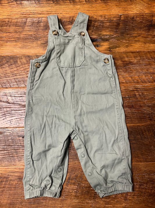 #67 Carter's Boy's Green Light-weight Overalls - Size 6M