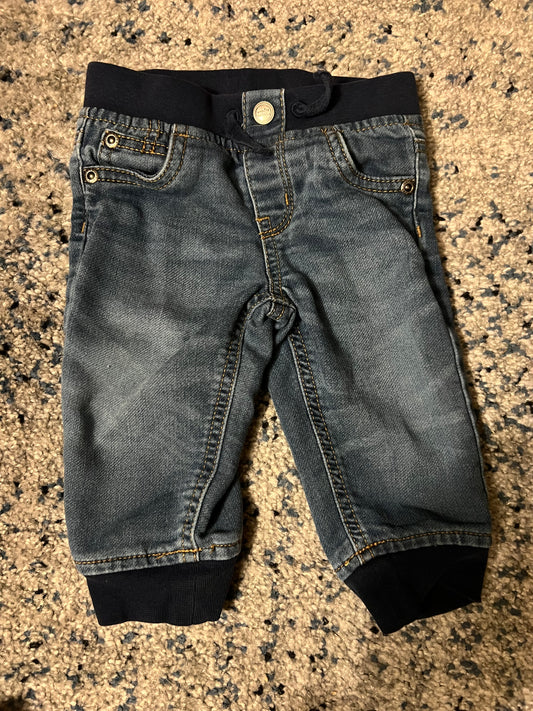 REDUCED Wonder Nation Pull On Jeans  6-9 months