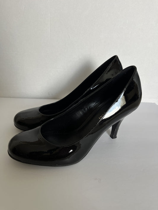 #124 Gianni Bini Women's Black Patent Shoes Size 7.5