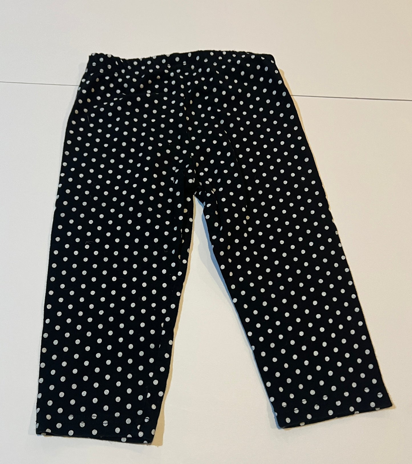 #180 Girls 4 Set of 2 Capri Leggings - Polka Dots and Stripes