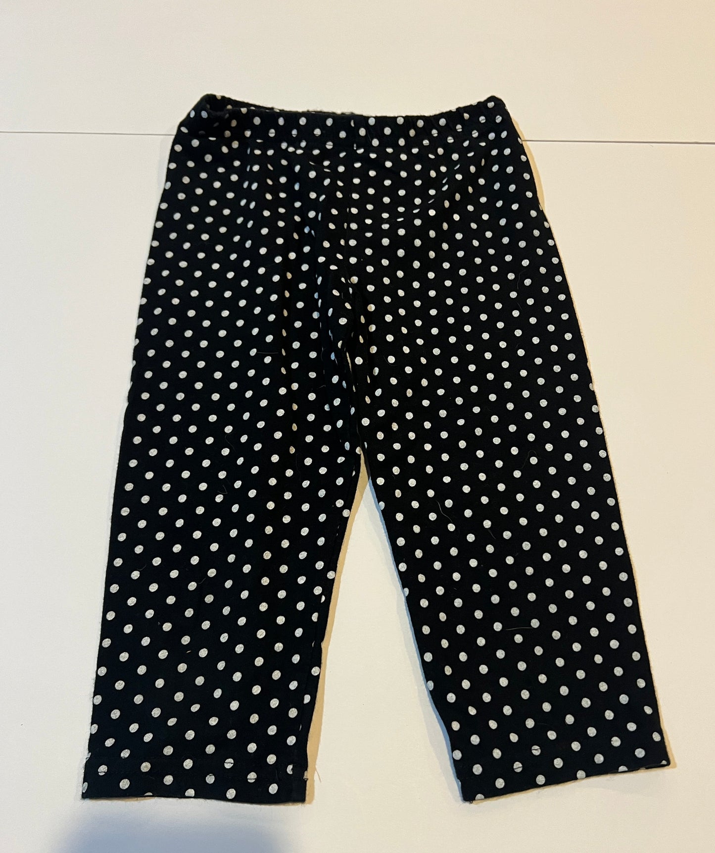 #180 Girls 4 Set of 2 Capri Leggings - Polka Dots and Stripes