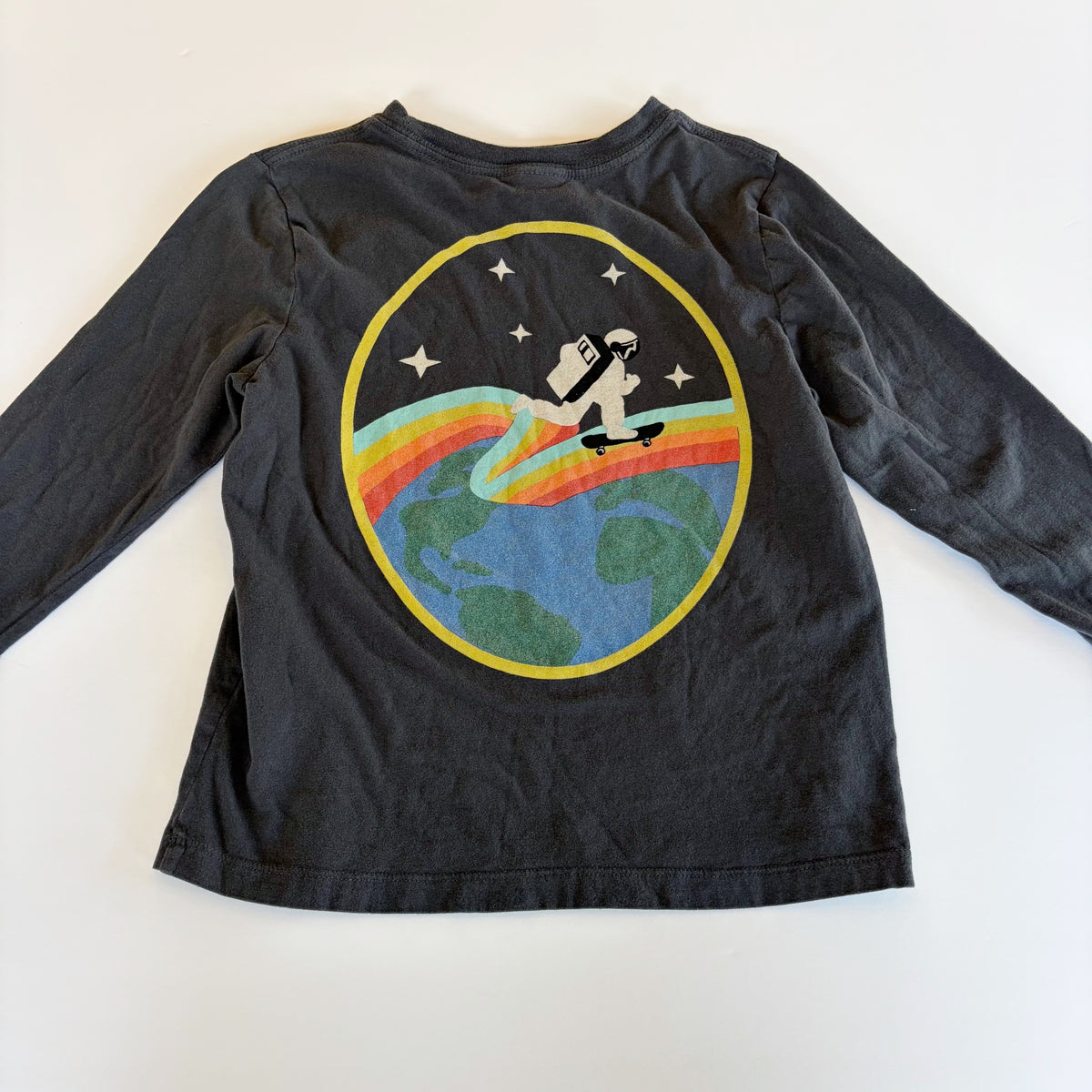 #96 | Size 120 /6-7 | Hanna Andersson Boys Space Shirt