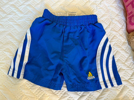 Boys 12m adidas bright blue sporty shorts, VGUC, 45230