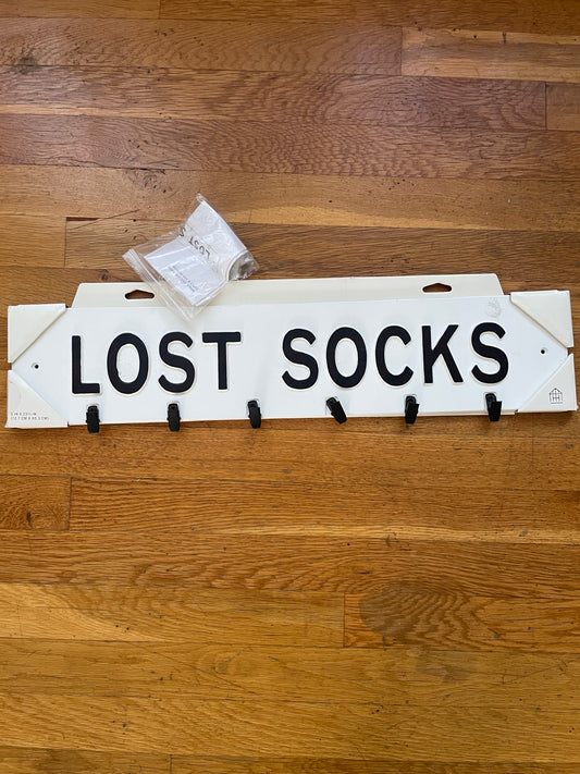 #116 Hearth and Hand Lost Socks wall decor